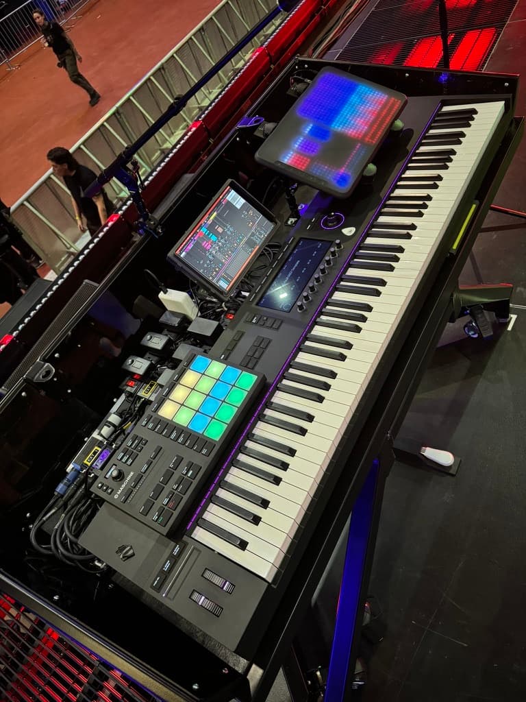 Mike Shinoda keyboard rig
